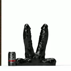 All Black Realistische Dubbele Dildo AB Steroïd